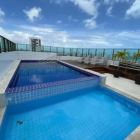 Sm 504 - Excelente Flat Funcional Padrao Beach Class Recife Exterior foto