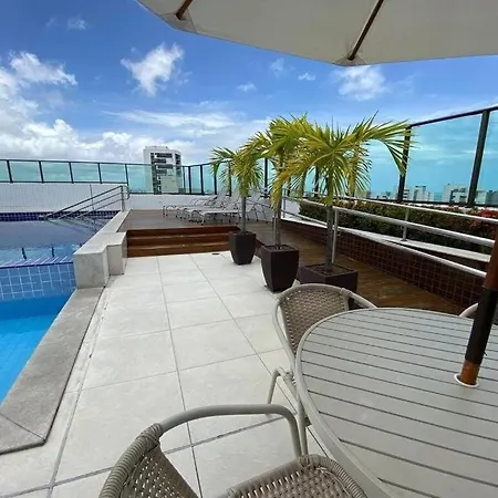 Sm 504 - Excelente Flat Funcional Padrao Beach Class Recife Exterior foto
